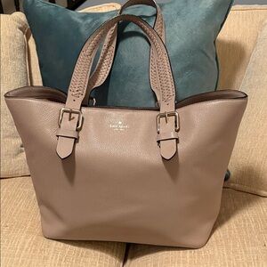 Kate Spade Beige Leather Tote